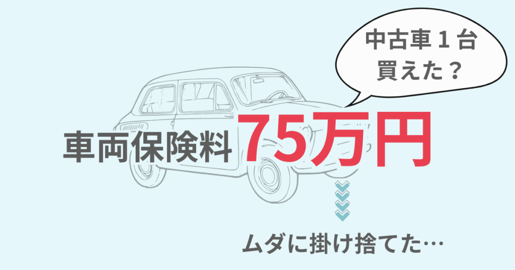 車両保険料で中古車が買えた?