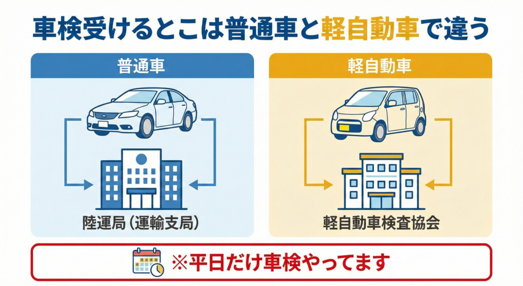 車検場の違い