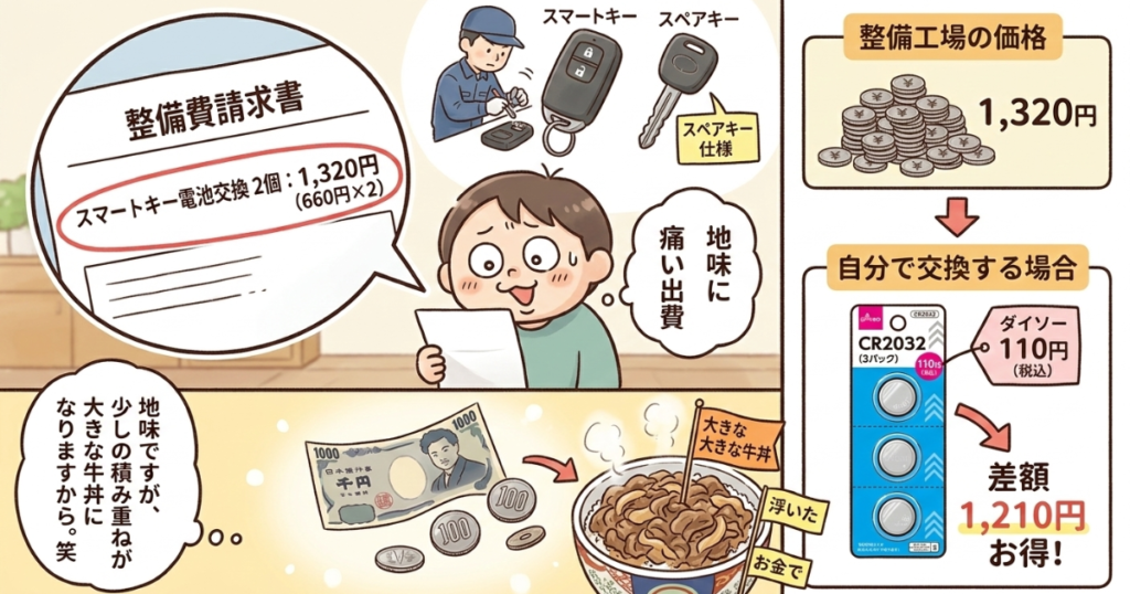 自分で電池交換すればお得