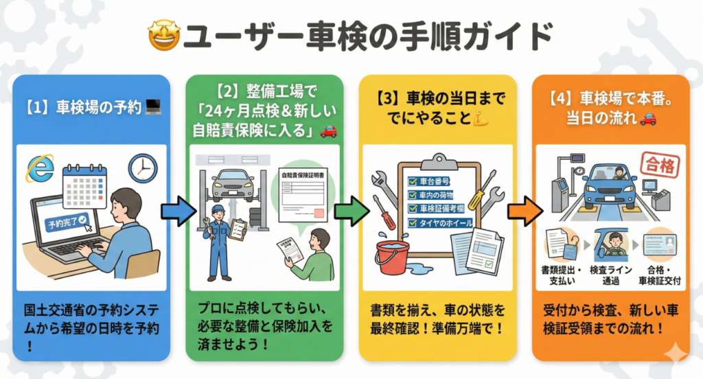 ユーザー車検の手順