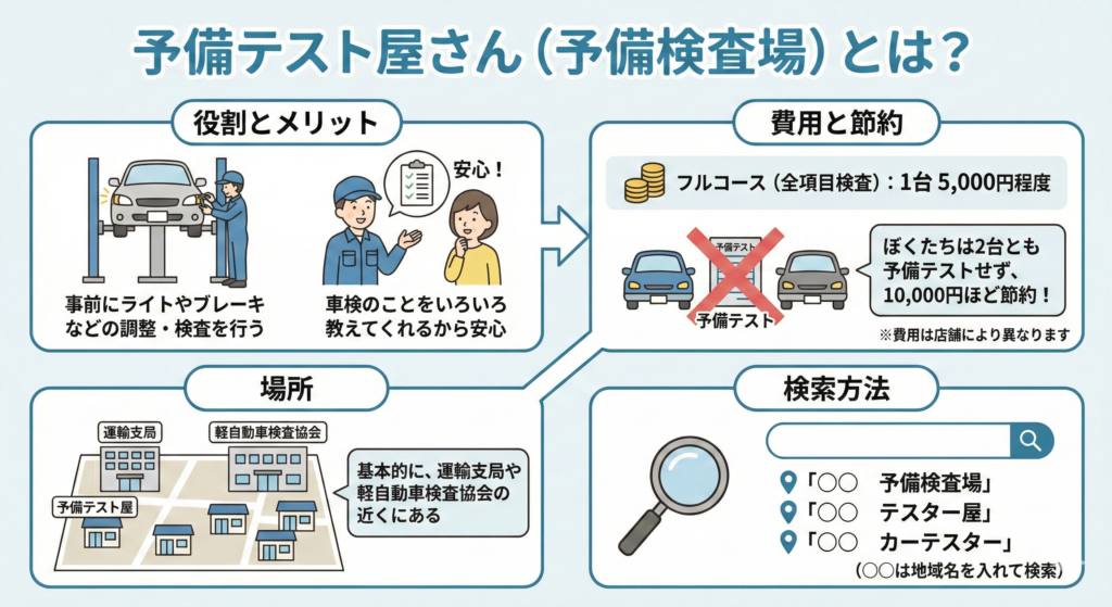 予備テスト屋さんとは