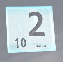 車検ステッカー